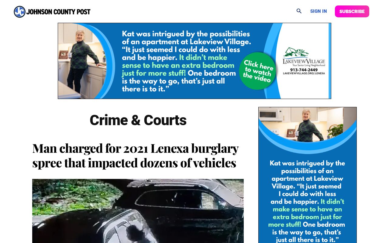 Johnson County Post arrest and court news archive
